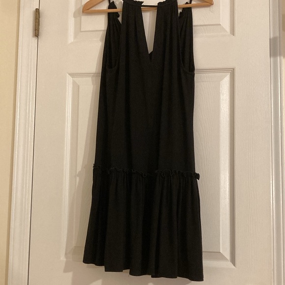 Anthropologie Drew Halter Tiered Dress Black Small - Picture 8 of 8